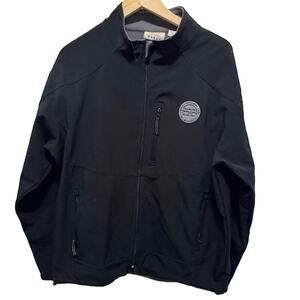Denali Alaska McKinley jacket coat geological sz L  10,000 ft brand black sz L